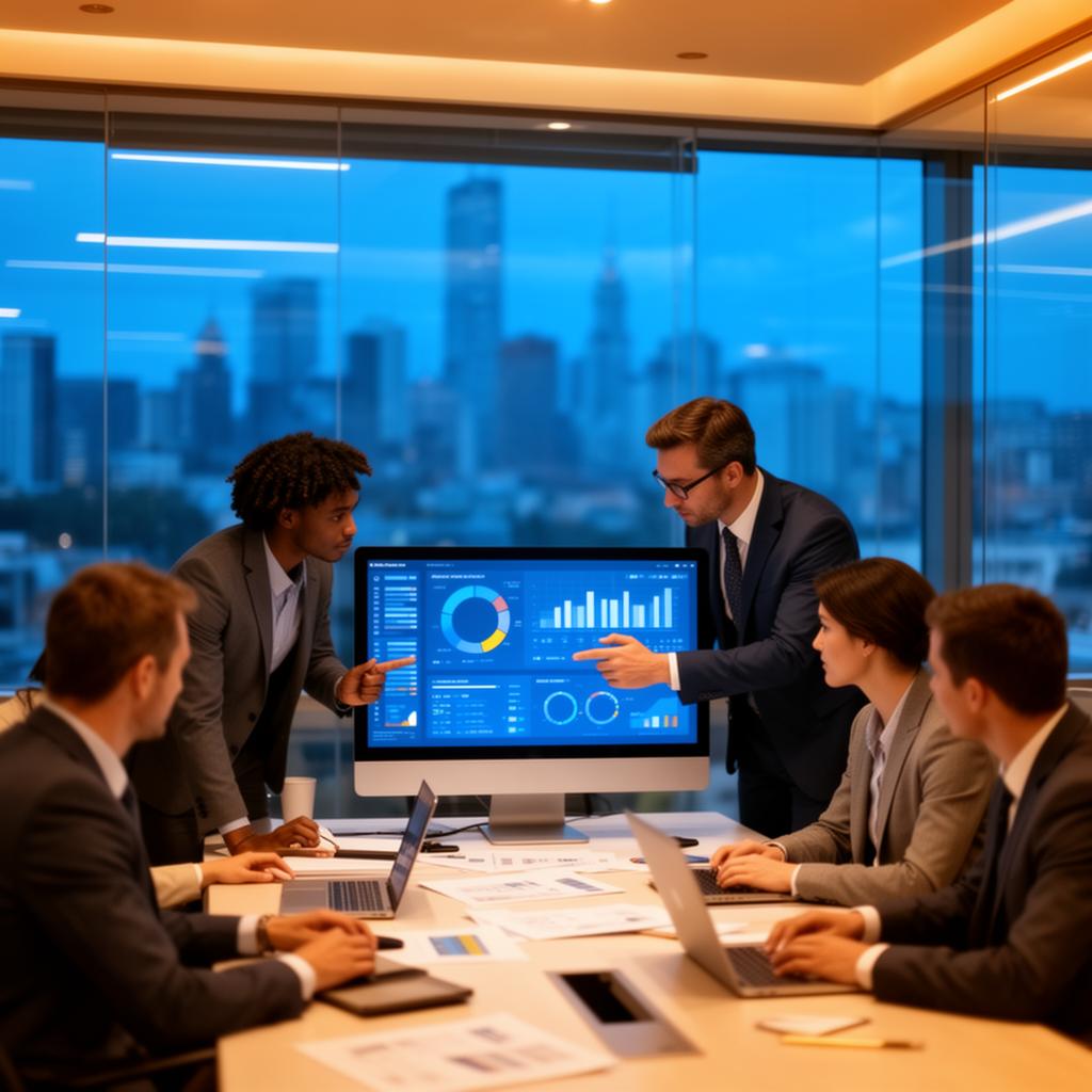 Enterprise consulting team in strategic session